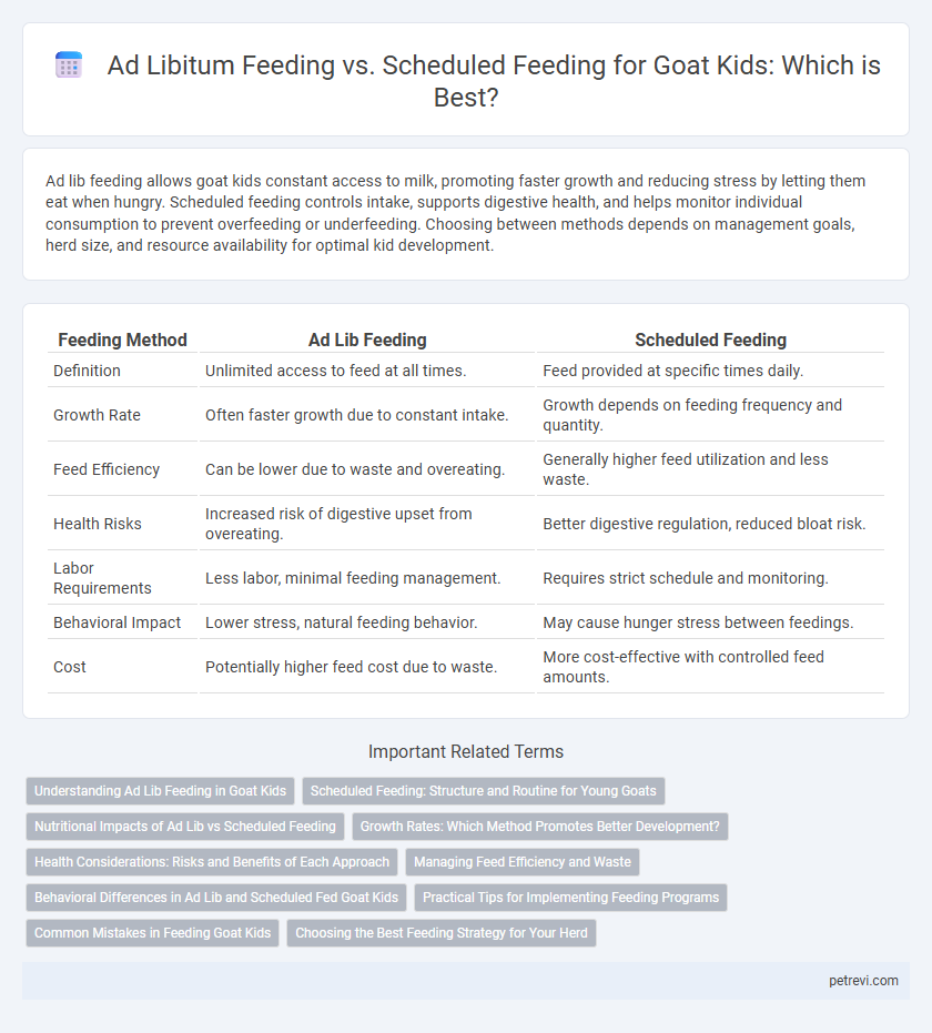 Ad Libitum Feeding vs. Scheduled Feeding for Goat Kids: Which is Best?