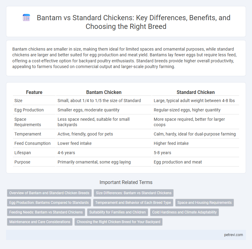 Bantam vs Standard Chickens: Key Differences, Benefits, and Choosing the Right Breed
