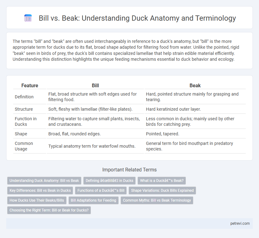 Bill vs. Beak: Understanding Duck Anatomy and Terminology