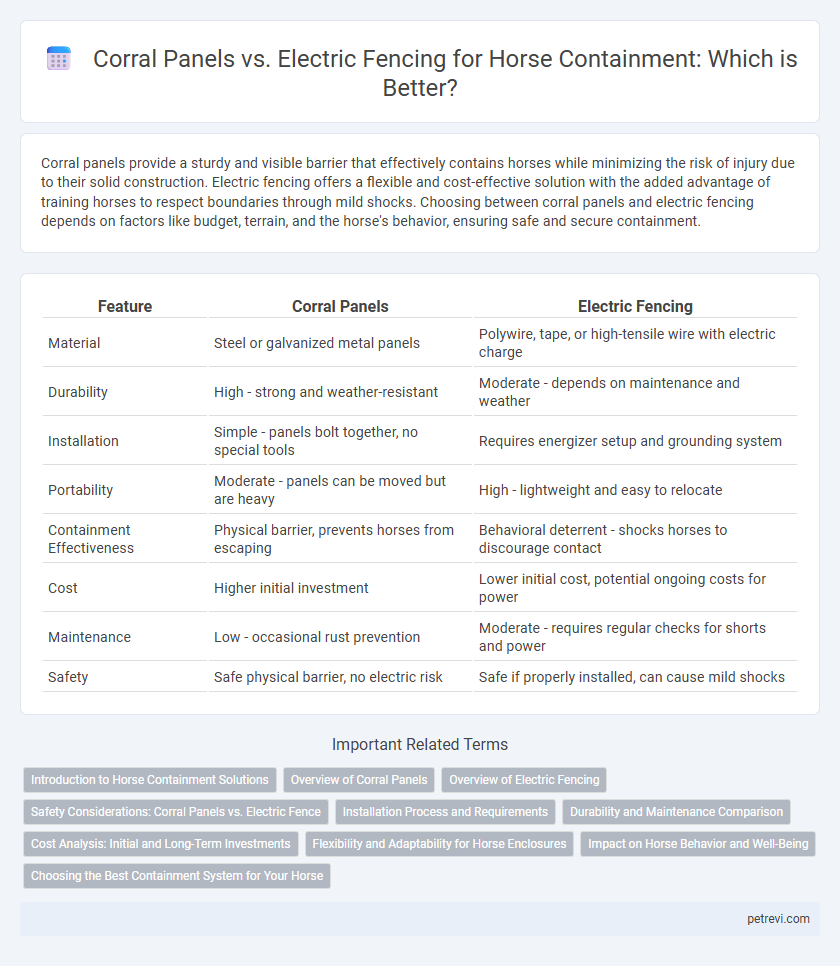 Corral Panels vs. Electric Fencing for Horse Containment: Which is Better?