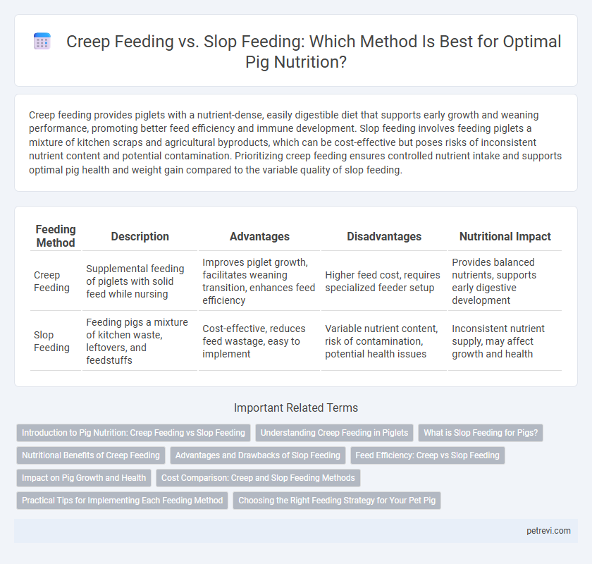 Creep Feeding vs. Slop Feeding: Which Method Is Best for Optimal Pig Nutrition?