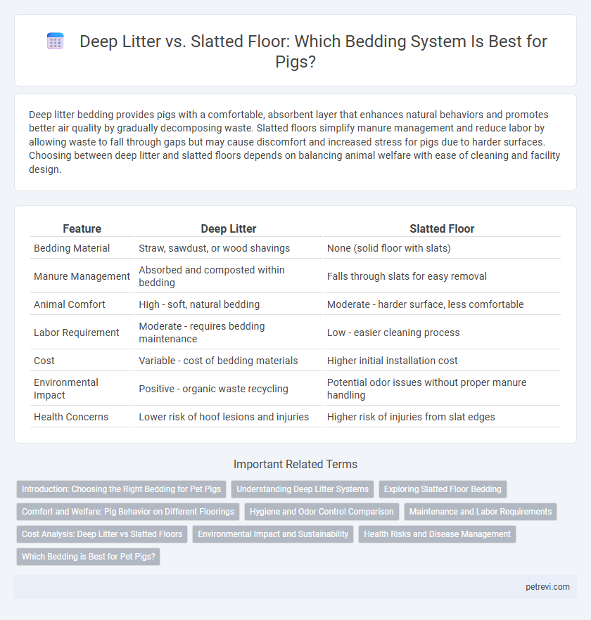 Deep Litter vs. Slatted Floor: Which Bedding System Is Best for Pigs?