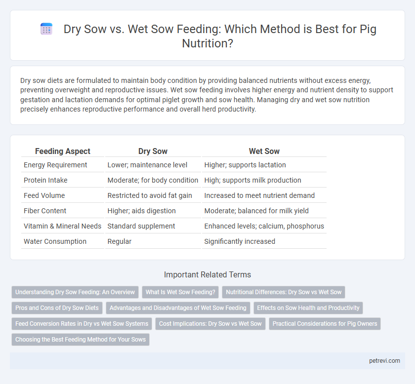 Dry Sow vs. Wet Sow Feeding: Which Method is Best for Pig Nutrition?