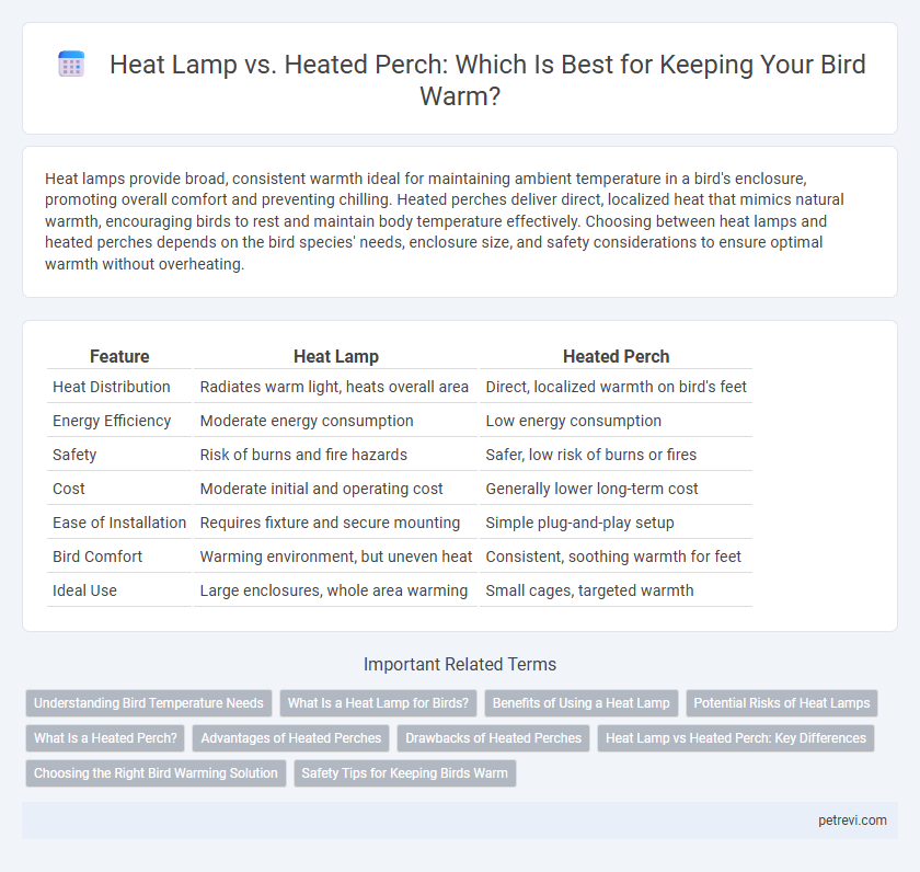 Heat Lamp vs. Heated Perch: Which Is Best for Keeping Your Bird Warm?