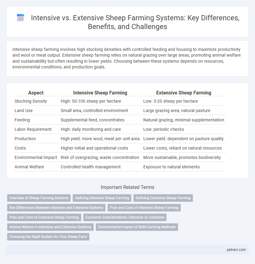 Intensive vs. Extensive Sheep Farming Systems: Key Differences, Benefits, and Challenges