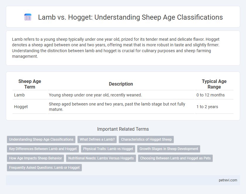 Lamb vs. Hogget: Understanding Sheep Age Classifications