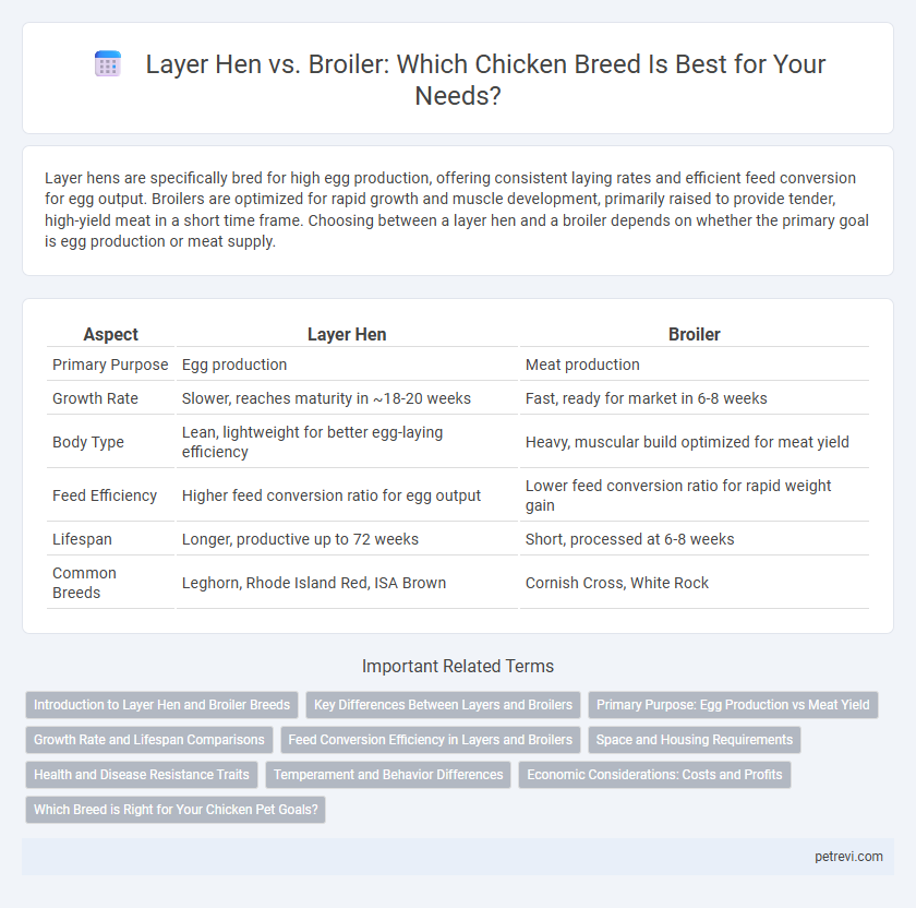 Layer Hen vs. Broiler: Which Chicken Breed Is Best for Your Needs?