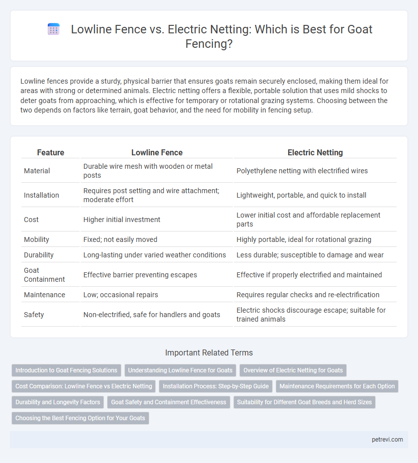Lowline Fence vs. Electric Netting: Which is Best for Goat Fencing?