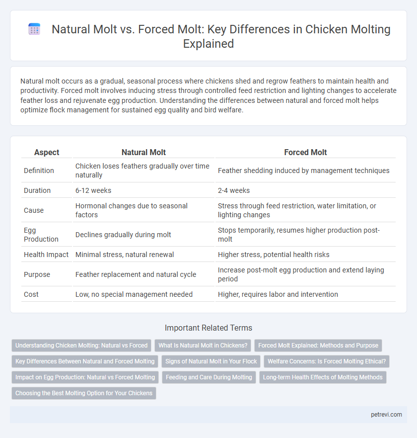 Natural Molt vs. Forced Molt: Key Differences in Chicken Molting Explained