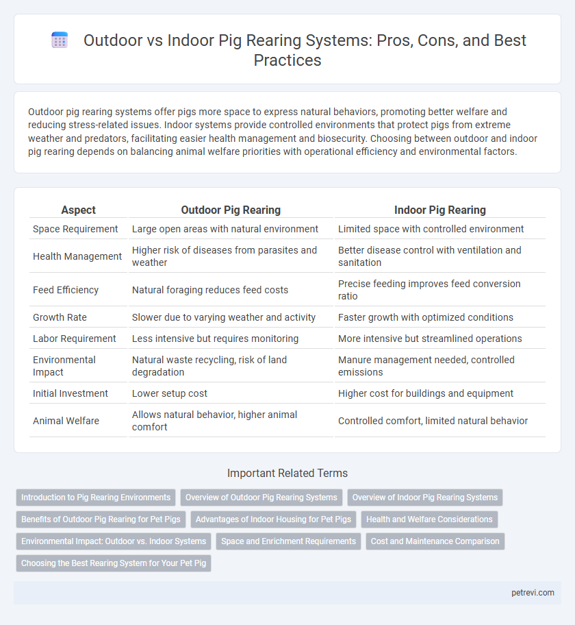 Outdoor vs Indoor Pig Rearing Systems: Pros, Cons, and Best Practices
