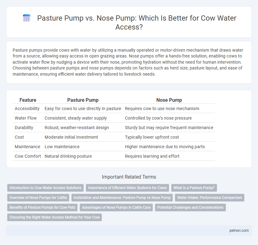 Pasture Pump vs. Nose Pump: Which Is Better for Cow Water Access?