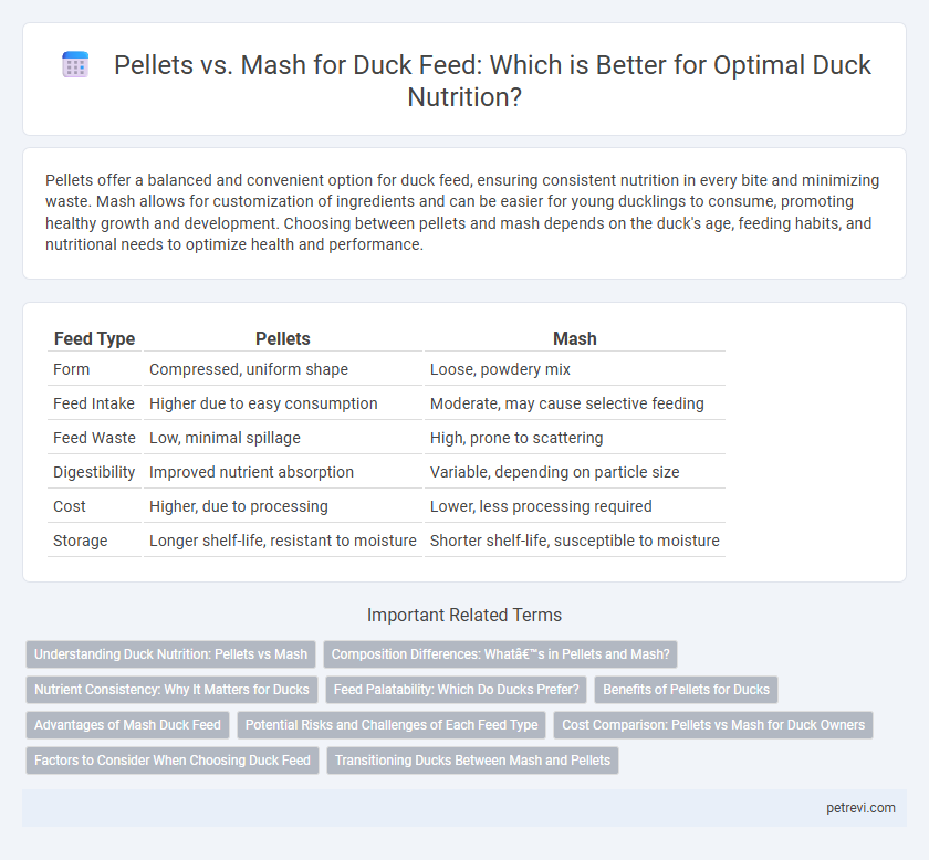 Pellets vs. Mash for Duck Feed: Which is Better for Optimal Duck Nutrition?