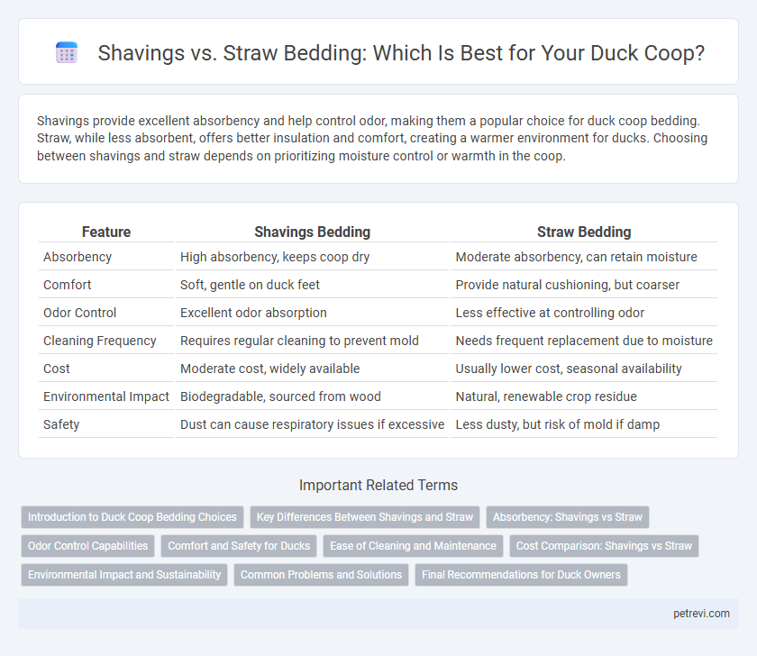 Shavings vs. Straw Bedding: Which Is Best for Your Duck Coop?