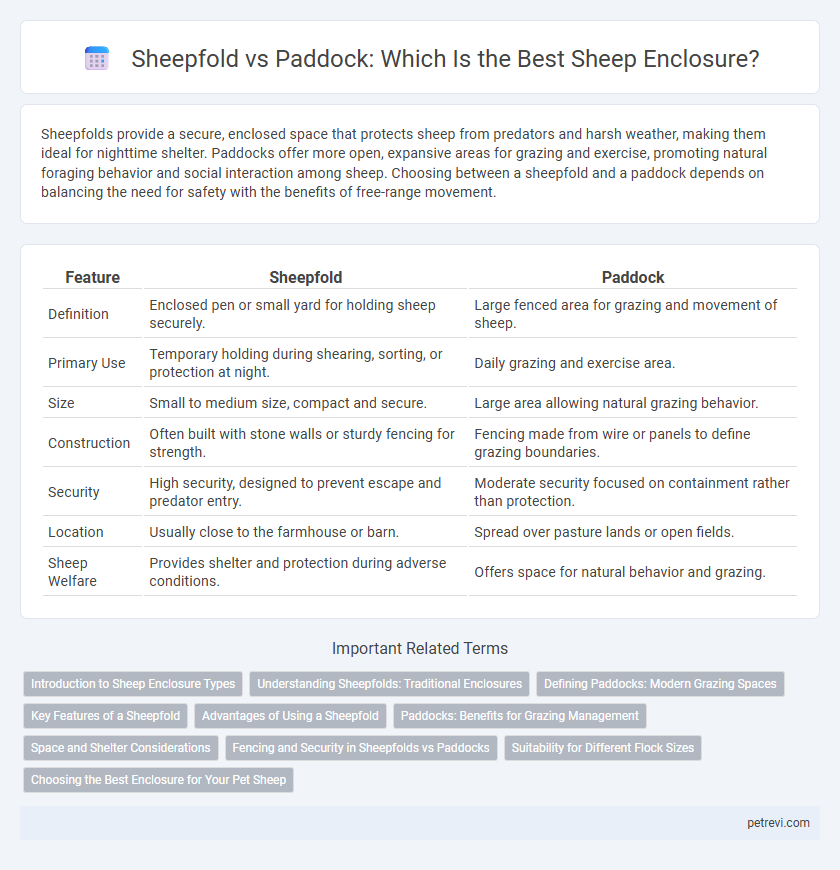 Sheepfold vs Paddock: Which Is the Best Sheep Enclosure?