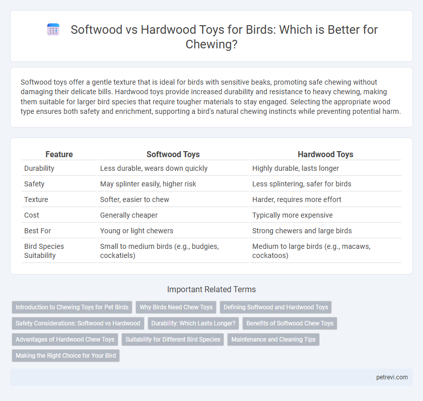 Softwood vs Hardwood Toys for Birds: Which is Better for Chewing?