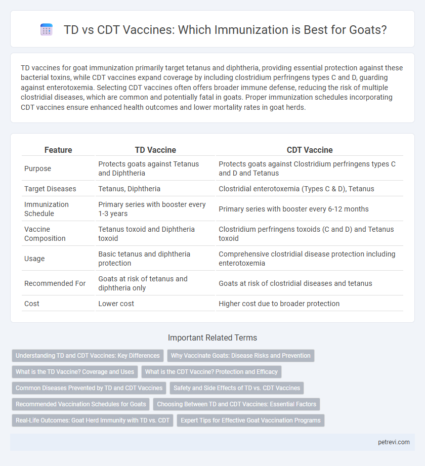 TD vs CDT Vaccines: Which Immunization is Best for Goats?