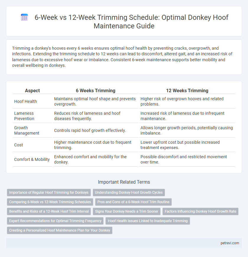 6-Week vs 12-Week Trimming Schedule: Optimal Donkey Hoof Maintenance Guide