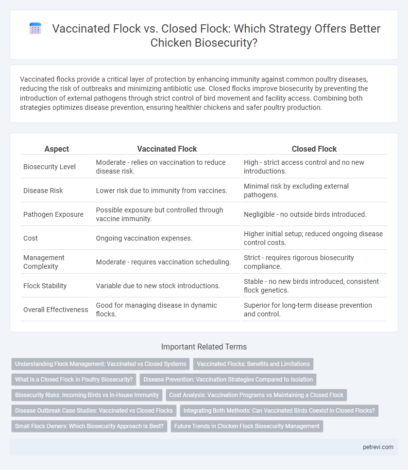 Vaccinated Flock vs. Closed Flock: Which Strategy Offers Better Chicken Biosecurity?