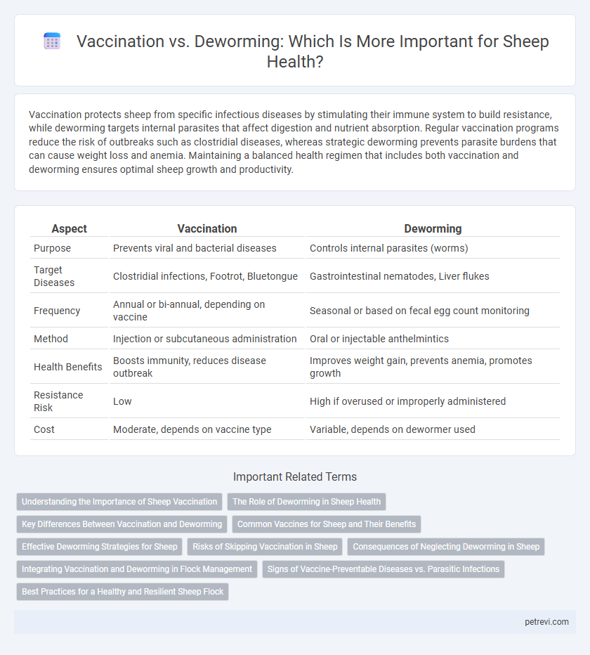 Vaccination vs. Deworming: Which Is More Important for Sheep Health?