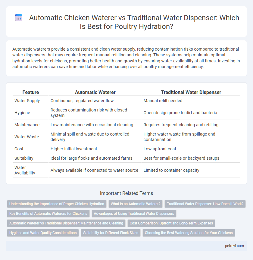 Automatic Chicken Waterer vs Traditional Water Dispenser: Which Is Best for Poultry Hydration?