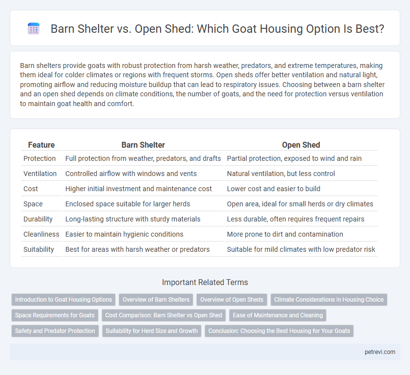 Barn Shelter vs. Open Shed: Which Goat Housing Option Is Best?