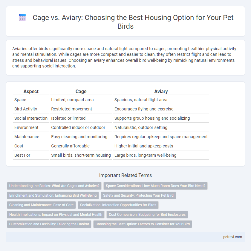Cage vs. Aviary: Choosing the Best Housing Option for Your Pet Birds