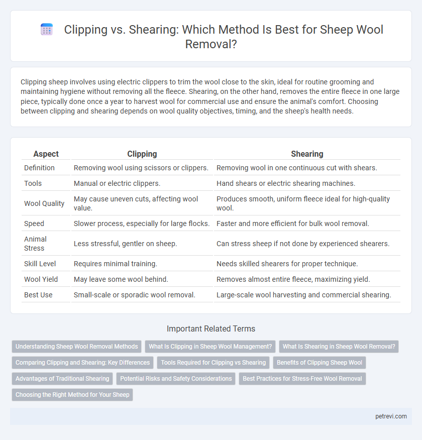 Clipping vs. Shearing: Which Method Is Best for Sheep Wool Removal?