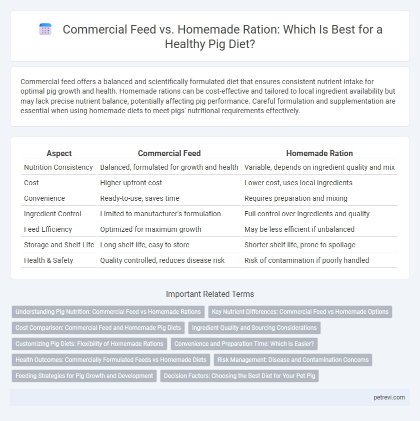 Commercial Feed vs. Homemade Ration: Which Is Best for a Healthy Pig Diet?
