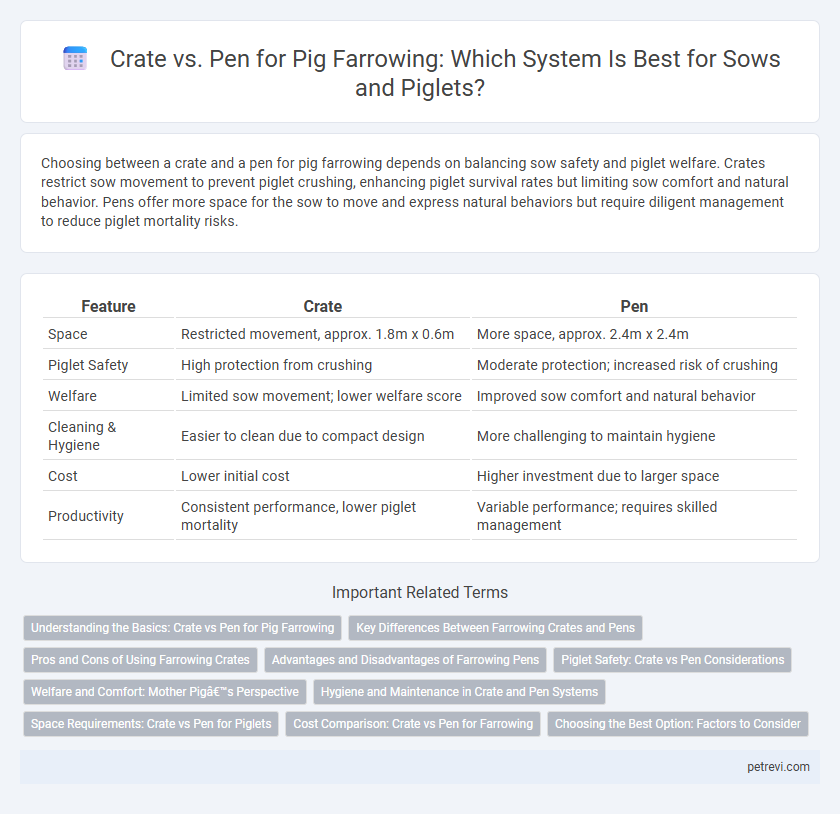 Crate vs. Pen for Pig Farrowing: Which System Is Best for Sows and Piglets?