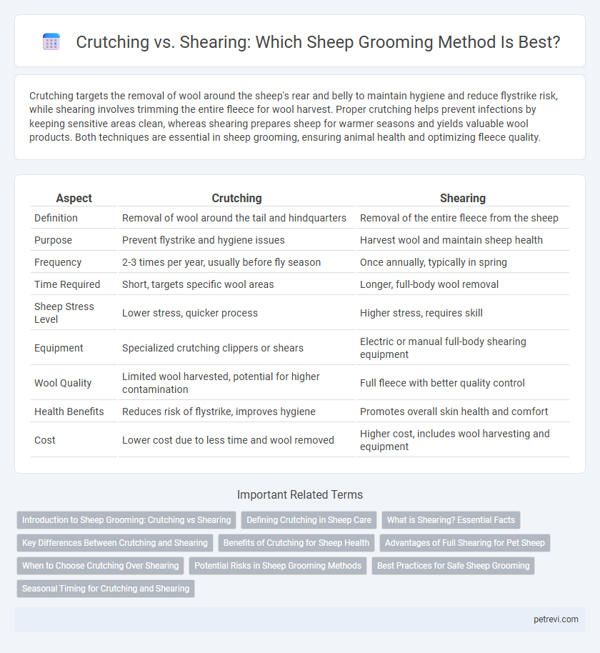 Crutching vs. Shearing: Which Sheep Grooming Method Is Best?