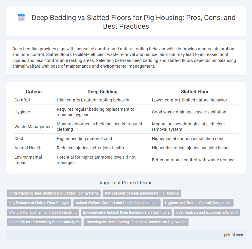 Deep Bedding vs Slatted Floors for Pig Housing: Pros, Cons, and Best Practices