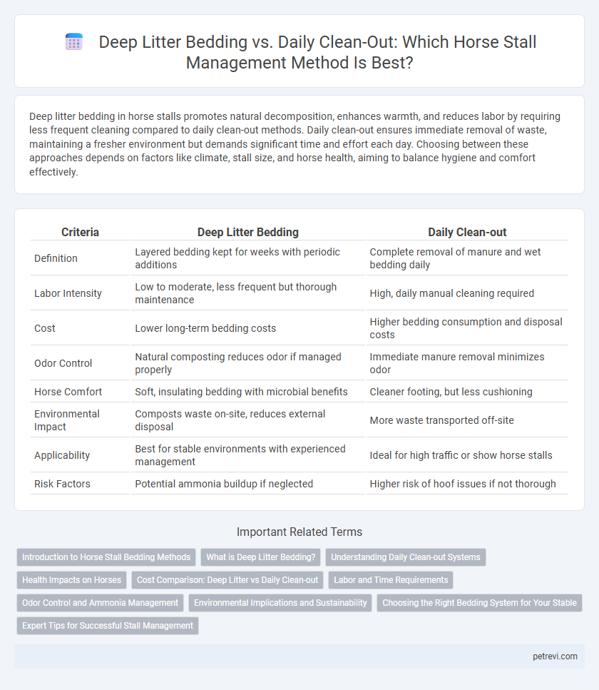 Deep Litter Bedding vs. Daily Clean-Out: Which Horse Stall Management Method Is Best?