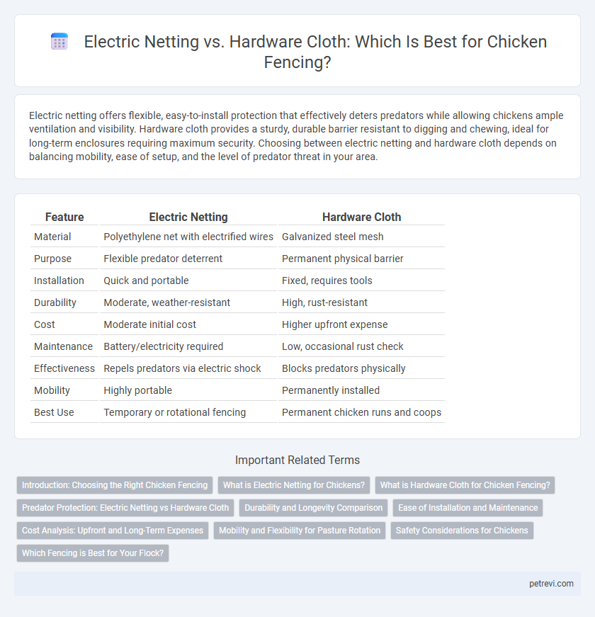 Electric Netting vs. Hardware Cloth: Which Is Best for Chicken Fencing?