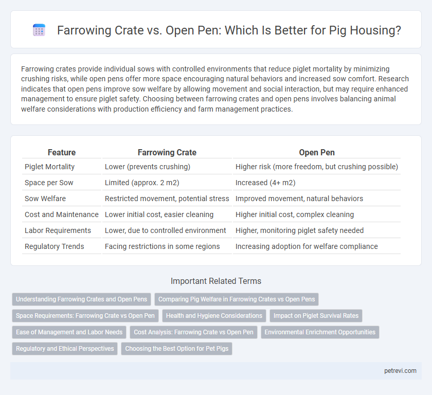 Farrowing Crate vs. Open Pen: Which Is Better for Pig Housing?