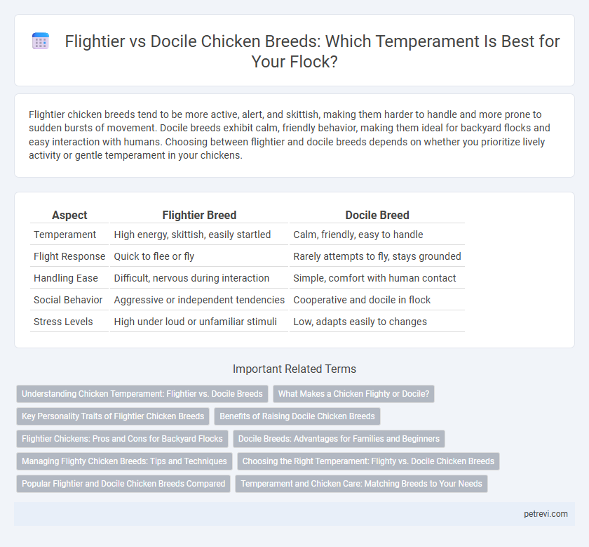 Flightier vs Docile Chicken Breeds: Which Temperament Is Best for Your Flock?