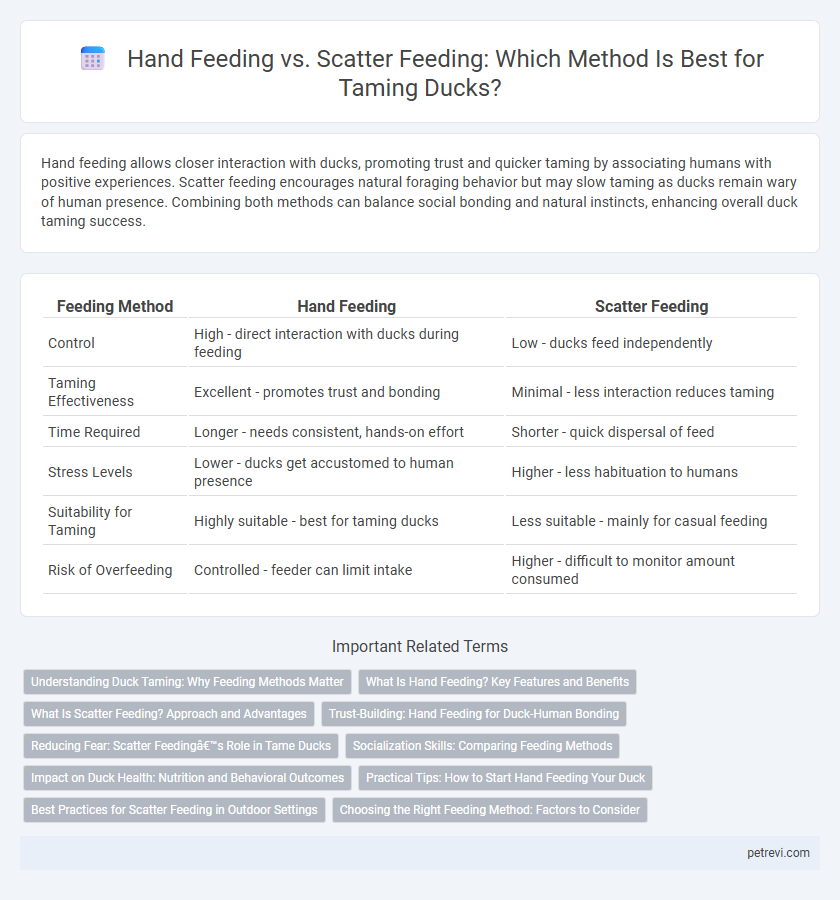 Hand Feeding vs. Scatter Feeding: Which Method Is Best for Taming Ducks?