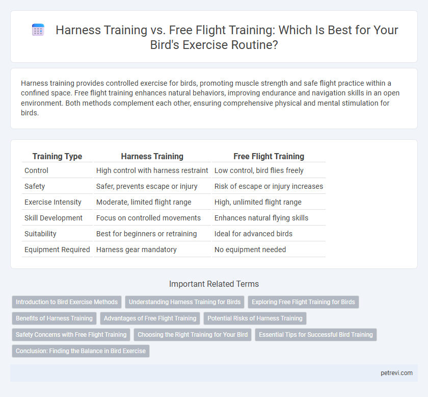 Harness Training vs. Free Flight Training: Which Is Best for Your Bird's Exercise Routine?
