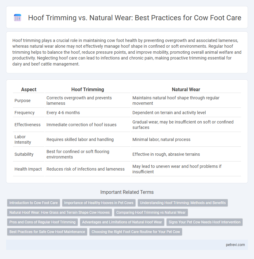 Hoof Trimming vs. Natural Wear: Best Practices for Cow Foot Care