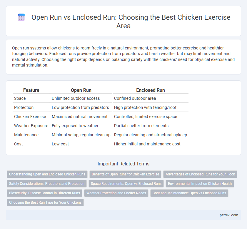 Open Run vs Enclosed Run: Choosing the Best Chicken Exercise Area