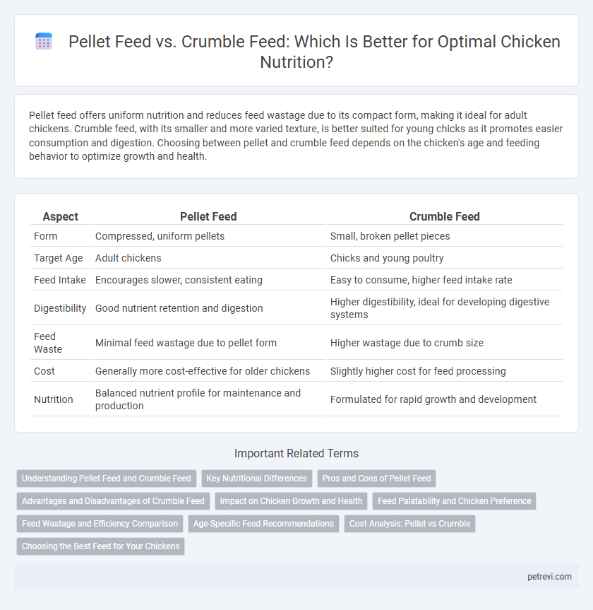 Pellet Feed vs. Crumble Feed: Which Is Better for Optimal Chicken Nutrition?
