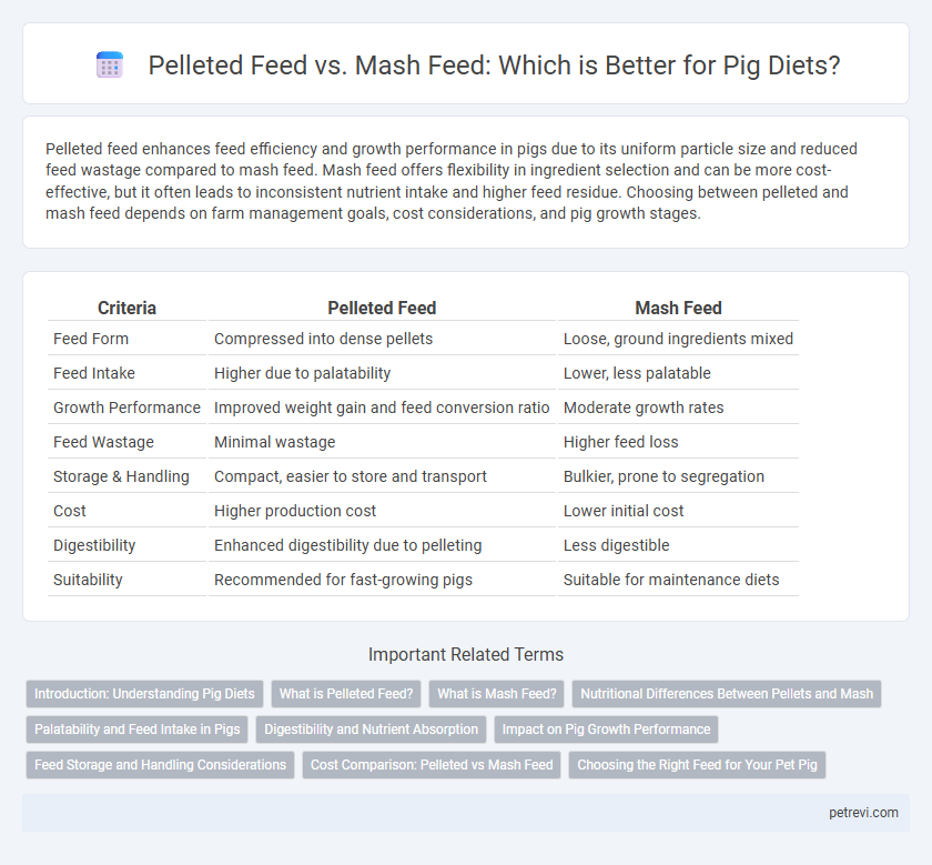 Pelleted Feed vs. Mash Feed: Which is Better for Pig Diets?