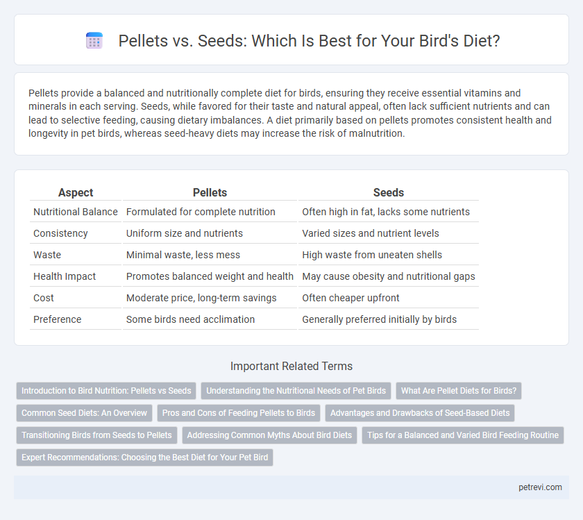 Pellets vs. Seeds: Which Is Best for Your Bird's Diet?