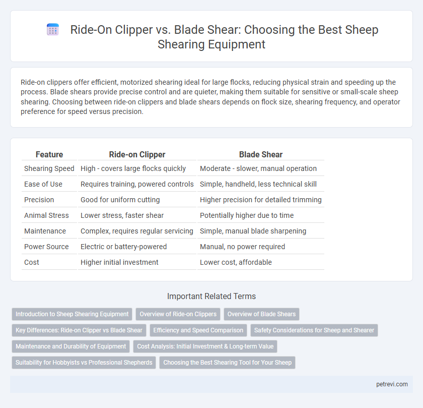 Ride-On Clipper vs. Blade Shear: Choosing the Best Sheep Shearing Equipment