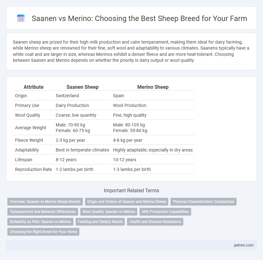 Saanen vs Merino: Choosing the Best Sheep Breed for Your Farm