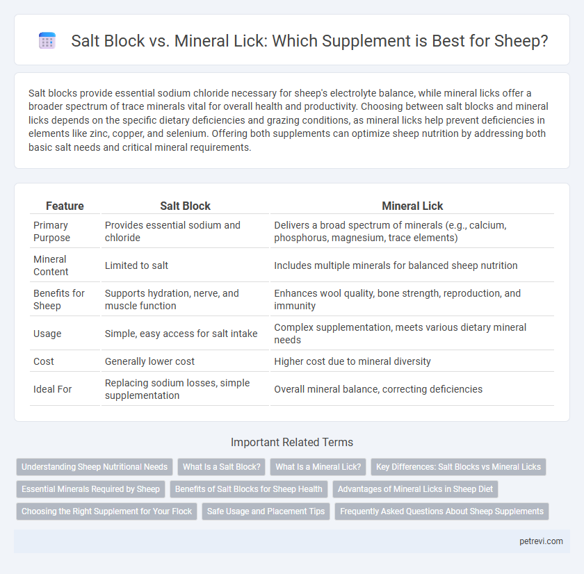 Salt Block vs. Mineral Lick: Which Supplement is Best for Sheep?