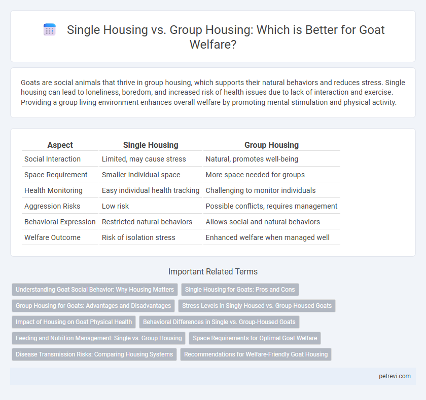 Single Housing vs. Group Housing: Which is Better for Goat Welfare?