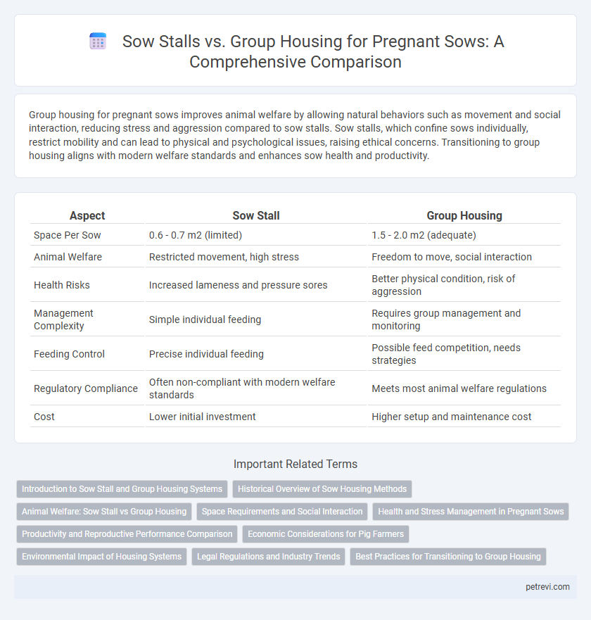 Sow Stalls vs. Group Housing for Pregnant Sows: A Comprehensive Comparison