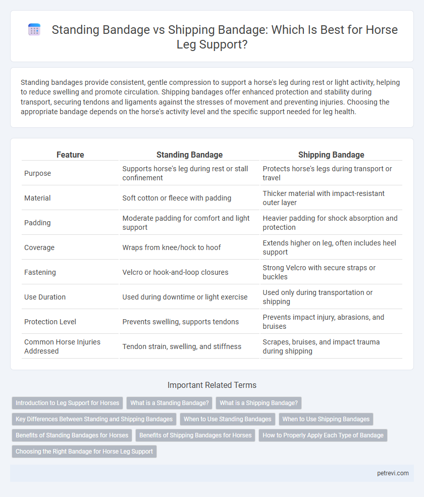 Standing Bandage vs Shipping Bandage: Which Is Best for Horse Leg Support?