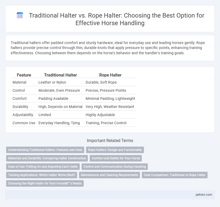 Traditional Halter vs. Rope Halter: Choosing the Best Option for Effective Horse Handling