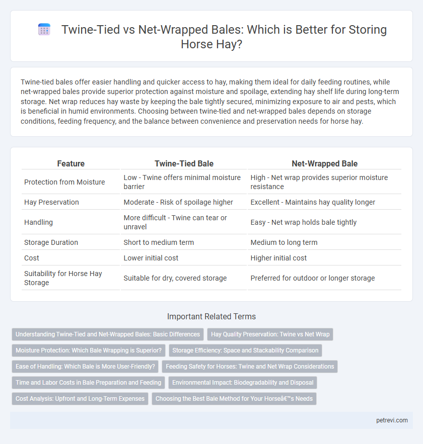 Twine-Tied vs Net-Wrapped Bales: Which is Better for Storing Horse Hay?